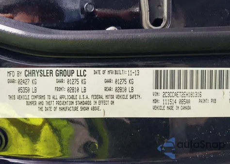 2014 Chrysler 300C from USA, damaged, VIN 2C3CCAET2EH181316